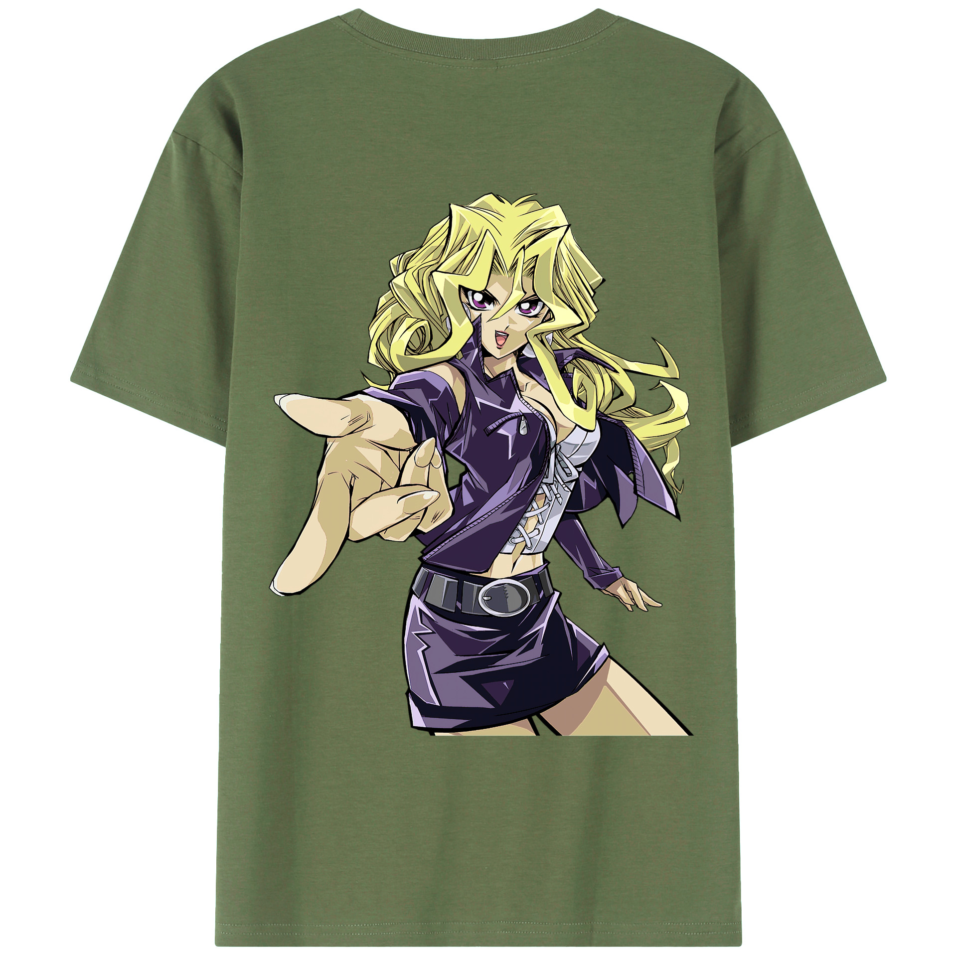 （画像用） 遊☆戯☆王 Yu-Gi-Oh! 綿100％ メンズ半袖Tシャツ（バックプリント） 通気性